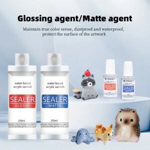 2060ml 광택 매트 수성 오일 마감 코팅 스톤 클레이 수지 목재 방수 보호 페인트 도마그네틱 안료