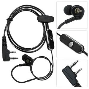 2핀 소음 제거 이어폰 PTT 마이크 스포츠 바오펑호환 UV5R 888S 무전기 액세서리에 적합