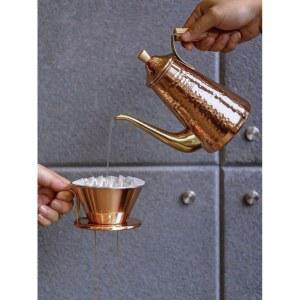 드립포트 커피 구리 핸드드립 단조 소재 티포트 구즈넥 700ml 구타 앤틱 좁은 홈카페