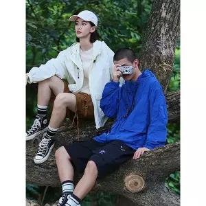 [하프클럽/]클래식 박스핏 초경량 바람막이 후드 자켓 점퍼 야상 등산 아노