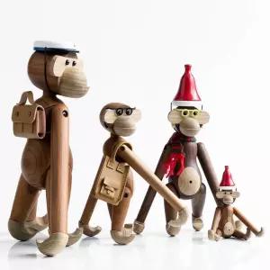 소형 촬영소품 나무 원숭이 목각 인형 보예센 원룸꾸미기 인스타 우드토이