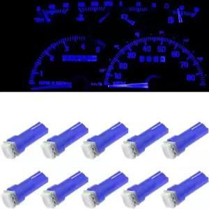 Atmufelp 10Pcs t5 LED 전구 계기 대시 라이트 계기판 키트 파란색 교체 스바루 임프레자 WRX RS TS 2002