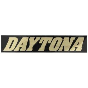 데이턴 Daytona 바이크 스티커 로고 DAYTONA 각형 150 30mm 검정 / 금색 문자 21273