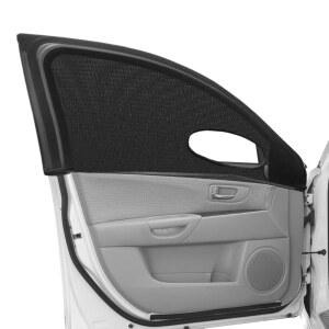 자동차 창문 가리개, 통기성 좋은 메시 프라이버시 보호 쉐이드, 신축성 있는 스크린, 열 차단 UV 커버, 트럭 SUV 캠핑용 자동 측면 전면 햇빛 가리개 (전면 커버)