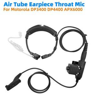 모토로라호환 XIR P8268 DP3400 DP4401 DGP5550e APX6000/7000 무전기용 에어 튜브형 목구멍 마이크 헤드셋