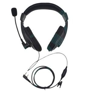 바오펑호환 UV-5R 무전기 헤드셋 2핀 PTT 마이크 VOX 노이즈 감소 신축성 이어폰 (UV-21 pro  콴셩 K5  K6