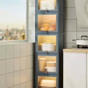 냉장고 옆 틈새 수납장 슬림 정리장 주방 공간 활용 선반