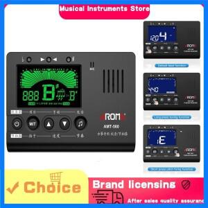 아로마 메트로놈 튜너 전자 내장 마이크 모든 악기에 적합한 6.3mm 픽업 케이블 장착