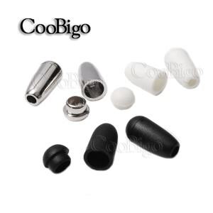 50피스 뚜껑 로프 클립 걸쇠와 코드 잠금 스토퍼 벨 DIY 운동복 신발 끈 Drawstring 가방 Paracord 매는 밧