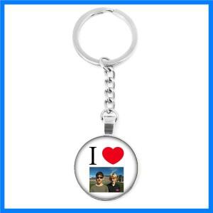 클래식 영화 제로 데이 키 체인, 칼 로버슨 유리 돔 펜던트 카보숑 재미있는 밈 쥬얼리, 팬 선물 수집