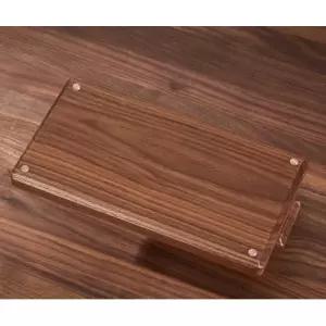 검정 거치대 헤어스타일러 골드메탈 전용 월넛 스탠드 정리대 에어랩 원목 무타공