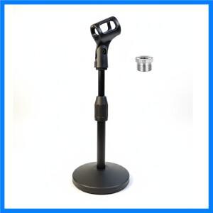 데스크탑 마이크 스탠드는 블루 예티 스노우볼 스파크용 5/8인치에서 나사가 있는 조정 가능한 금속 테이블