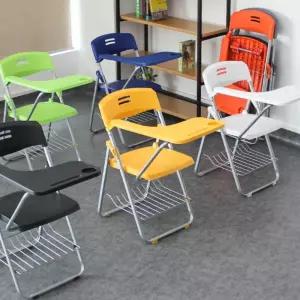 일체형 책상의자 접이식 학교 책걸상 의자 테이블 싱글 세미나 강의실 다용