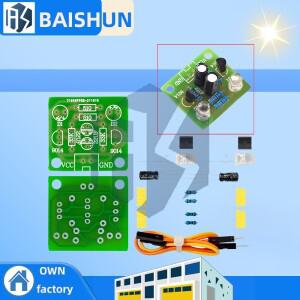 DIY 키트 5MM LED 심플 플래시 라이트 회로 깜박이는 Led 기판 전자 생산 스위트 부품