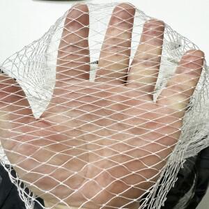 흰색 솔리드 나일론 그물-나일론 낚시 그물 메쉬 안티 버드 정원 및 작물 보호 고양이 개 치킨 펜