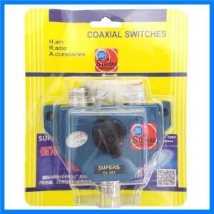 CA-201 안테나 스위처 UHF 1.8 ~ 600MHz 수동 항공 암 커넥터 어댑터 컨버터 CB 자동차 라디오 동축