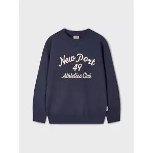 후아유 Chain 스티치 맨투맨 스웨트셔츠 스?셔츠 크루넥 티셔츠 상의셔츠 블라우스 상의 Brushed WHMWF4T2