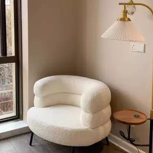 테라스 라탄 라운지 tr150 양털 인테리어 의자 접이식