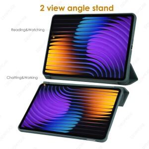 호환 샤오미 패드 8/8 프로 7/7 11.2  미 6/6 5/5 11용 실리콘 케이스  자동 절전/깨우기 기능 포함 접이식