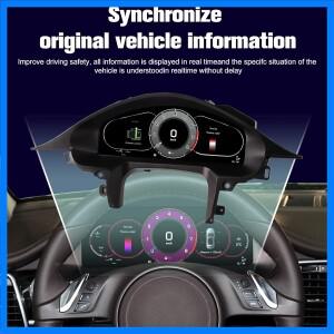 파나메라 클러스터 속도계 포르쉐 2010-2016용 LCD 대시보드 계기판 디지털 7UI