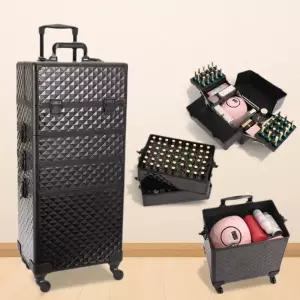 메이크업 박스 전문가용 조명 가방 이동식 대형 대용량