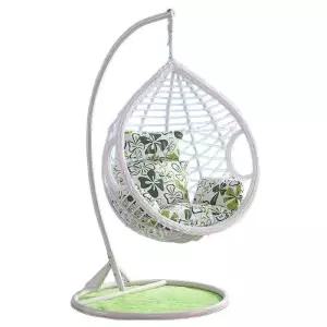 그네 흔들그네 1인용 발코니 2인용 야외 라탄 낮잠 흔들의자 안락의자 아이보리싱글