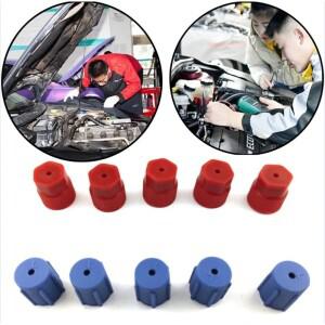 10 피스 R134a 캡 A/C 13mm 및 자동차 에어컨 서비스 시스템 충전 포트 로우 사이드 하이