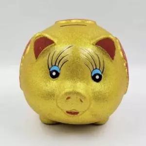 [문구/오피스] 중형 황금 복돼지 저금통 인테리어저금통 대박기원선물 어린이저금통