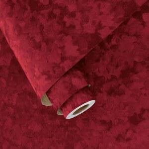 WALLERCITY 레드 벨벳 스틱 주얼리 591CM 벽지 접착 박스 페이퍼 드레서 선반 플로킹 펠트 15 236인치 캐비닛용 라이너 서랍용 자체 패브릭 와인 49