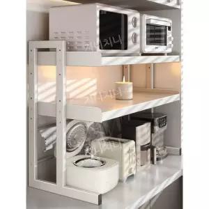 주방 다층 정리대 밥솥 수납 전자레인지 정리함 오븐 선반 가전제품