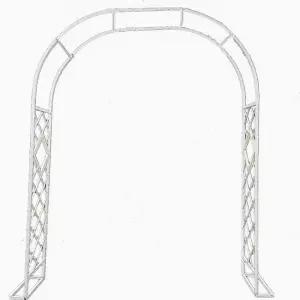 아치형 웨딩 80x00 정원 흰색 아치 펜스 거치대 대문 중간