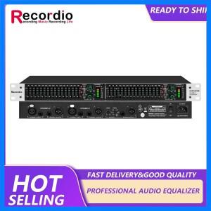 GAX-EQ215S 최신 액티브 밸런스드 듀얼 15 밴드 그래픽 이퀄라이저 파워 디지털 오디오 사운드 프로세서