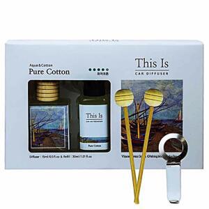 [2개구성] ml 생활용품 차향기 차량용 15ml 코튼향 비치형 향수 BHWFH1IL4
