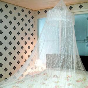 [2개구성] 꽃무늬 화이트 캐노피 방충망 모기장 케노피 EWFFRP0A