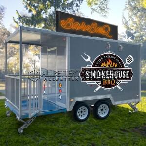 Allbetter 맞춤형 바비큐 푸드 트레일러  베란다 레모크 피자 패스트 트럭  버거 카트  전체 주방