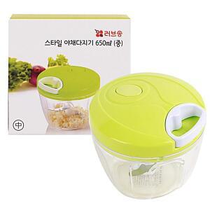 [2개구성] 650ml 핸들형 가는기계 이유식 수동 야채 다지기 양파 ARWCD4E43