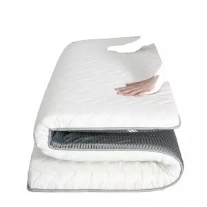 싱글 토퍼 흙침대 사계절 직선 기숙사 두께 흙침대용 벨벳