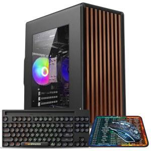 데스크톱 컴퓨터 타워 PC, 인텔 코어 i7-4770-3.4GHz, 16GB DDR3 RAM, 512GB M.2 SSD 하드 드라이브, RGB 팬 x 3, Wi-Fi 6.0, US