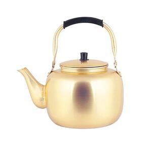 [2개구성] 대원경금속 술주전자 양은 옛날주전자 주전자-2L 황주전자 금색주전자 물주전자 FAW6A9378