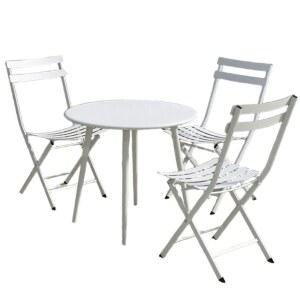 밝은 노란색 철제 의자2개 미니 드테라스 테이블 인테리어 라탄의자 세트 원탁2 발코니