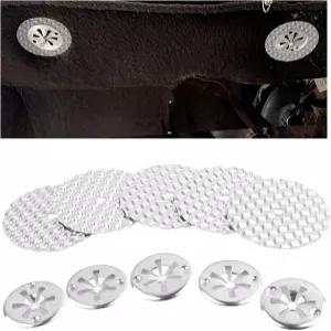 10PCS 자동차 열 차폐 수리 키트 배기 클립 폭스바겐 1999-2006 교체 OEM 번호 N90796502 N90796501