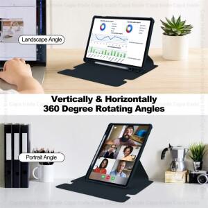 호환 삼성 탭 S10 라이트 SM-X400 케이스용 360도 회전 블루투스 키보드  갤럭시 FE / S9 10.9인치 호환