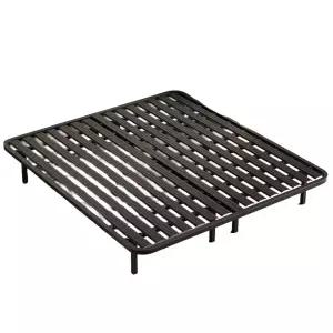 평상형 침대프레임 철제 저상형 무헤드 베드 싱글 원목 깔판