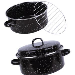 [2개구성] 법랑 24cm 원형 만능 직화홀 cm 직화 냄비 IPWE13A4B