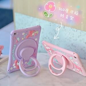 호환 카툰 멜로디 스탠드 태블릿 실리콘 케이스 삼성 갤럭시 탭 A7 S6 라이트 A8 A9 A11 11인치 S7 S8 S9