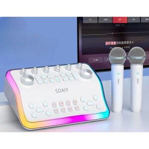 가정용노래방 마이크 사운드 클립 섹션 펜션 커버가 가라오케 오디오 듀엣 고속 듀엣노래