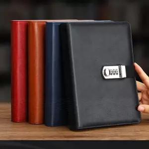 커버 잠금 오피스 양장 사무용품 비밀 무지 메모장 두꺼운 대학 [fB6F8B5]