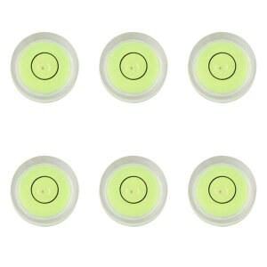 [미국배송] JYK 6PCS 원형 버블 레벨 40X10MM 카메라 삼각대 망원경 워크샵 턴테이블 사진을 위한 미니 불시즈 스피릿