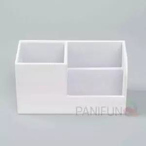 [문구] 가죽 책상오거나이저 화이트 책상꾸미기 책상정리함 사무실정리함 데스크테리어 데스크정리함