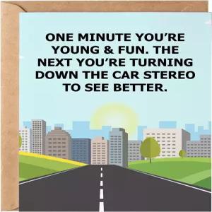 1분 만에 당신은 젊고 재미있는 생일 축하 카드 - 남녀를 위한 나이 들어가는 선물 디어 엄마 아빠 할머니